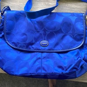 Coach blue crossbody bay